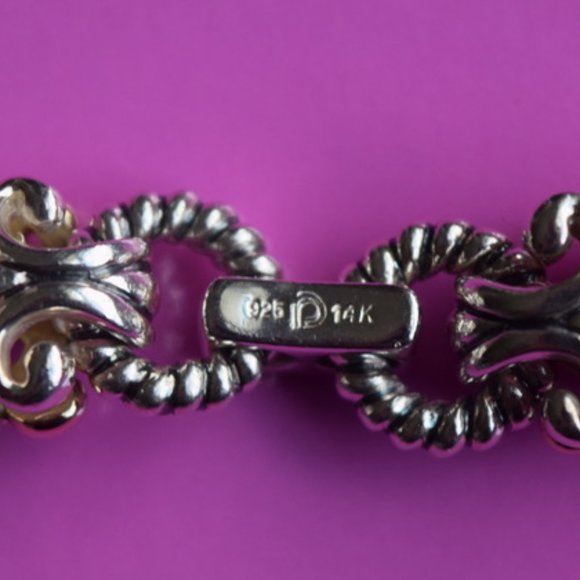 Silver & Gold Diamond Bracelet